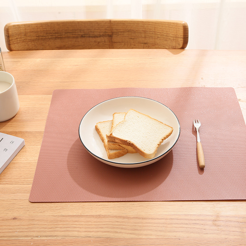 Eco-friendly Plastic Colorful Placemats for Dining Table