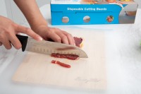 Disposable Plastic Cutting Board with Sliding Cutting Tool Custom Disposable Cutting Board